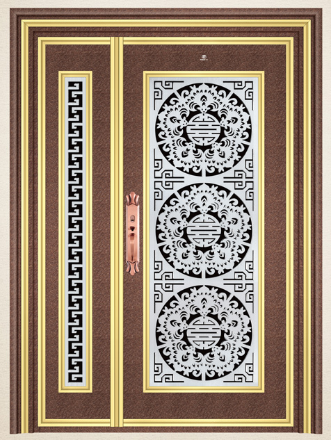 门业图片-防盗门-WNS荣高维纳斯系列不锈钢门 铝合金玻璃门 WNS-605荣高维纳斯系列不锈钢门 铝合金玻璃门 WNS-605图片